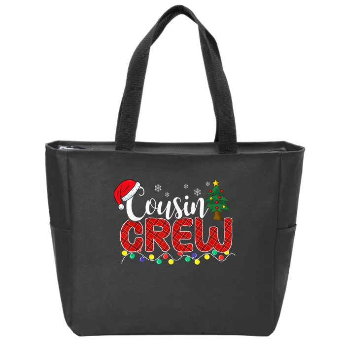 Cousin Crew Christmas Family Reunion Making Memories Xmas Zip Tote Bag