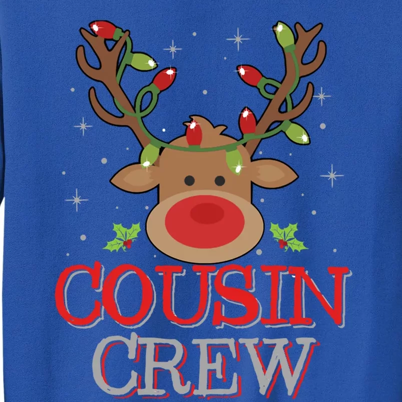 Christmas Cousin Crew Funny Reindeer Xmas Holidays Cool Gift Tall Sweatshirt