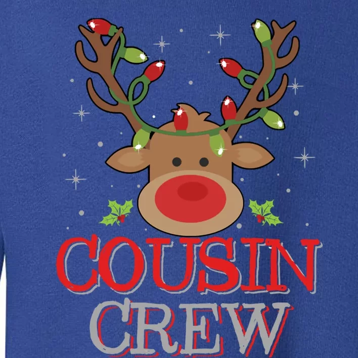 Christmas Cousin Crew Funny Reindeer Xmas Holidays Cool Gift Toddler Sweatshirt