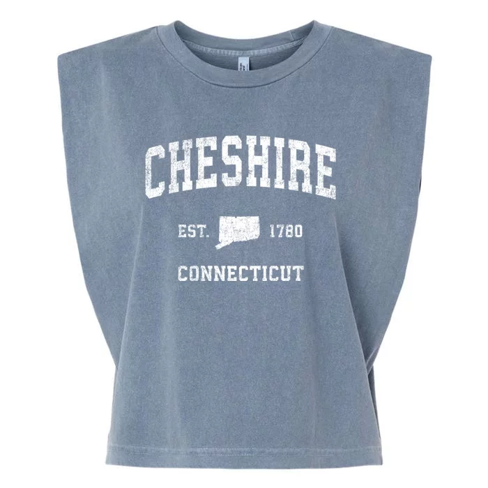 Cheshire Connecticut Ct Vintage Sports Garment-Dyed Women's Muscle Tee