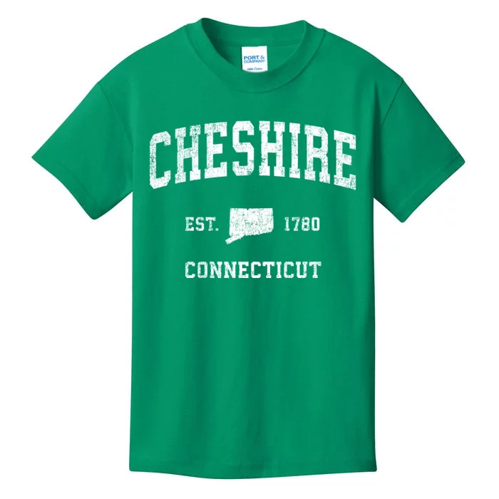 Cheshire Connecticut Ct Vintage Sports Kids T-Shirt