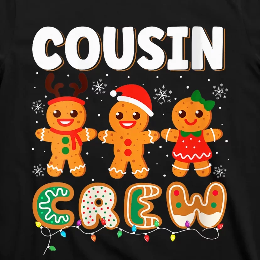 Cousin Crew Christmas Pajama Shirt Gingerbread Man Xmas T-Shirt