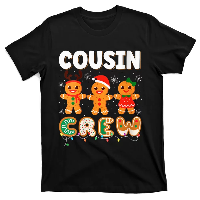 Cousin Crew Christmas Pajama Shirt Gingerbread Man Xmas T-Shirt