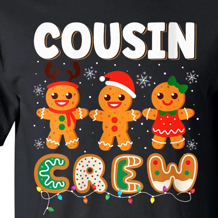 Cousin Crew Christmas Pajama Shirt Gingerbread Man Xmas Tall T-Shirt