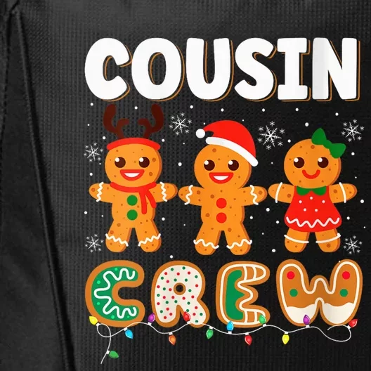 Cousin Crew Christmas Pajama Shirt Gingerbread Man Xmas City Backpack