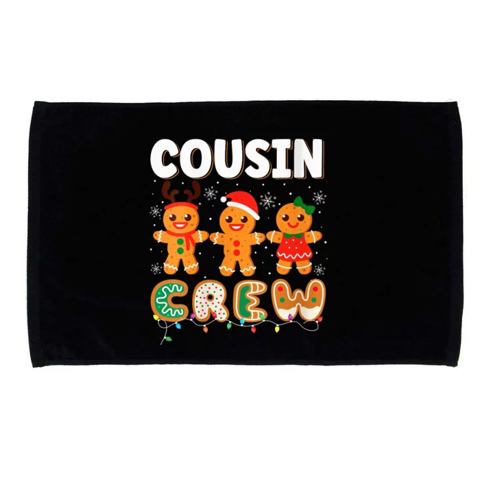 Cousin Crew Christmas Pajama Shirt Gingerbread Man Xmas Microfiber Hand Towel