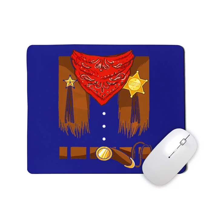 Cowboy Costume Cowgirl Halloween Mousepad