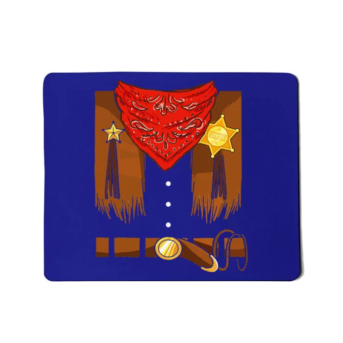 Cowboy Costume Cowgirl Halloween Mousepad