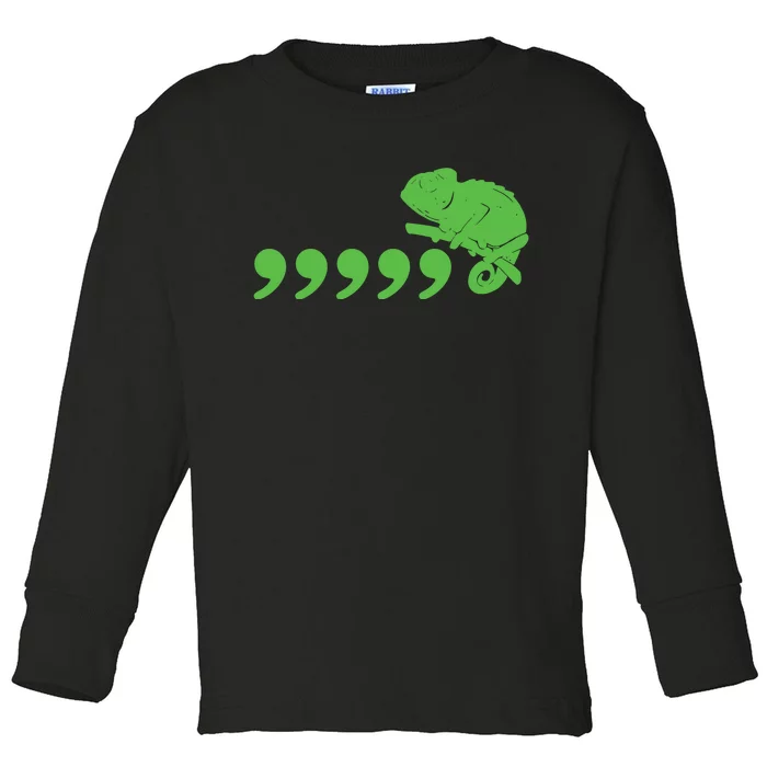 Comma Chameleon Toddler Long Sleeve Shirt