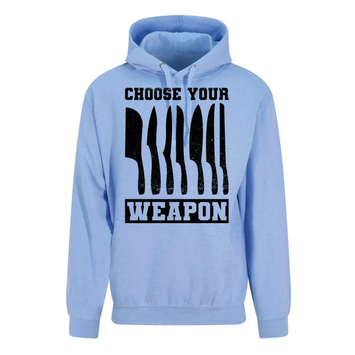 Cooking Chefs Choose Your Weapon Sous Chefs Cooking Chefs Gift Unisex Surf Hoodie