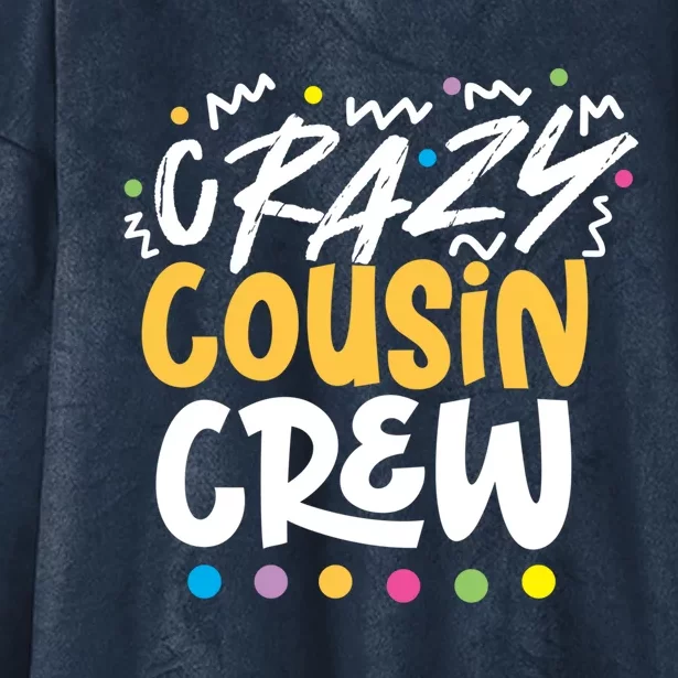 Crazy Cousin Crew Orange Gift Hooded Wearable Blanket