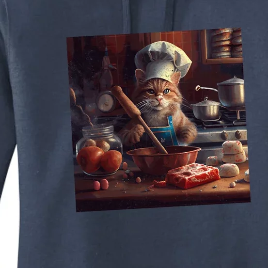 Cat Cooking Candy Great Gift Women's Pullover Hoodie