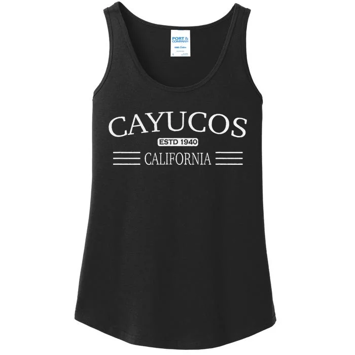 Cayucos California Ladies Essential Tank