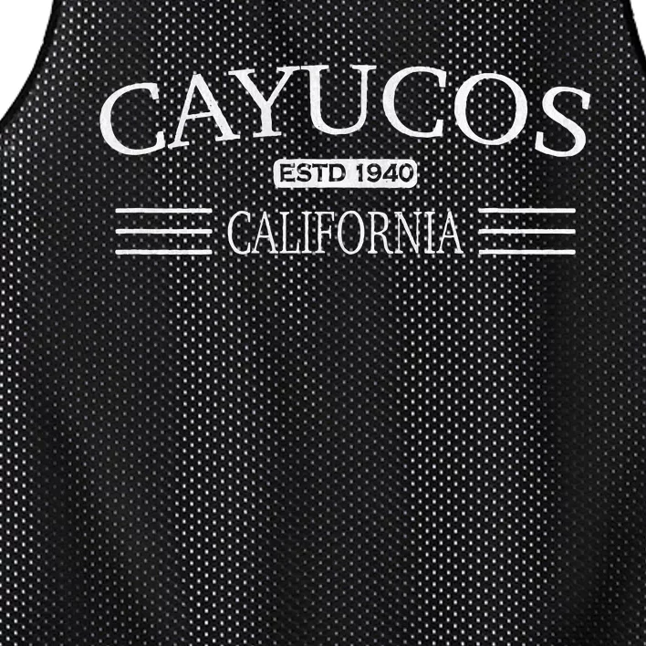 Cayucos California Mesh Reversible Basketball Jersey Tank