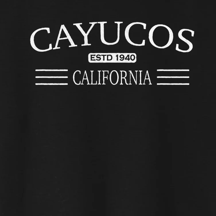 Cayucos California Women's Crop Top Tee