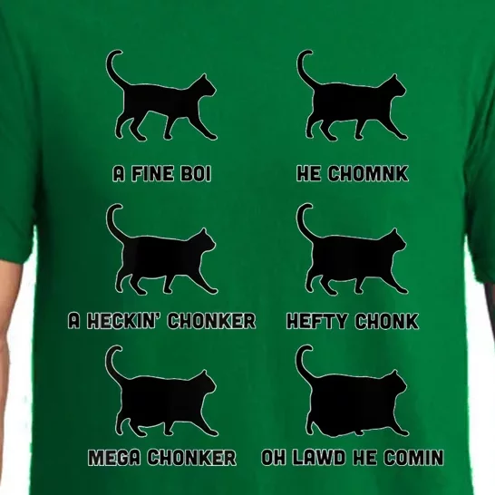 Chonk Cat Chart Pajama Set