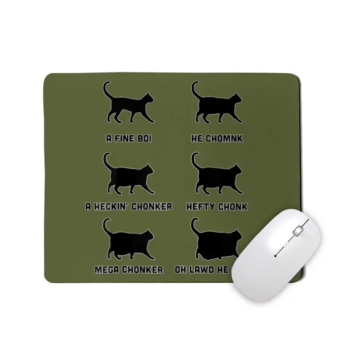 Chonk Cat Chart Mousepad