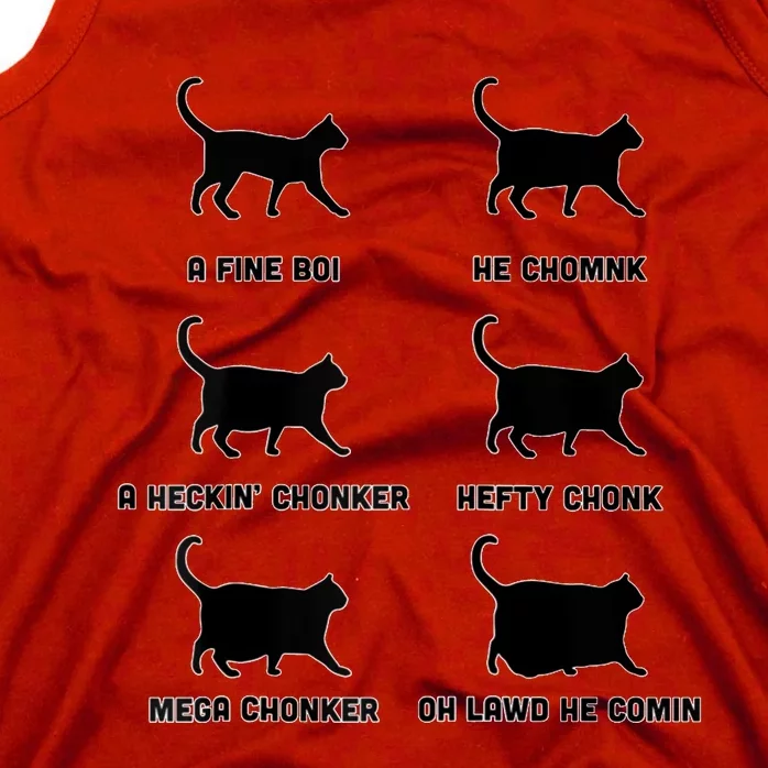 Chonk Cat Chart Tank Top