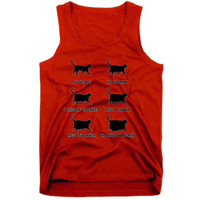 Chonk Cat Chart Tank Top