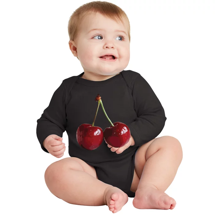 Cherries Cherry Baby Long Sleeve Bodysuit