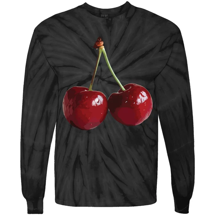 Cherries Cherry Tie-Dye Long Sleeve Shirt