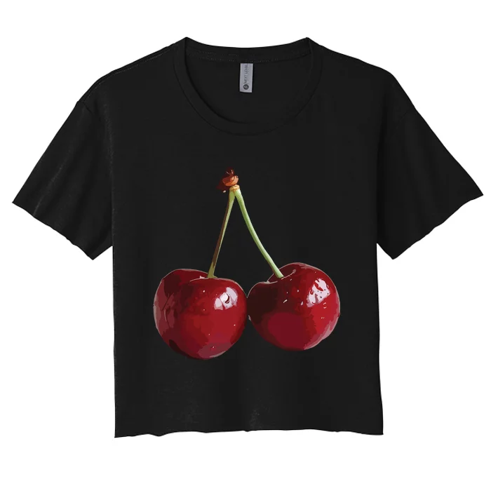 Cherries Cherry Women's Crop Top Tee