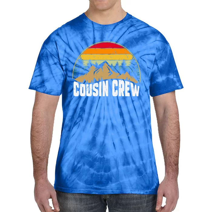 Cousin Camping Crew Road Trip Outdoor Adventure Camping Gift Tie-Dye T-Shirt