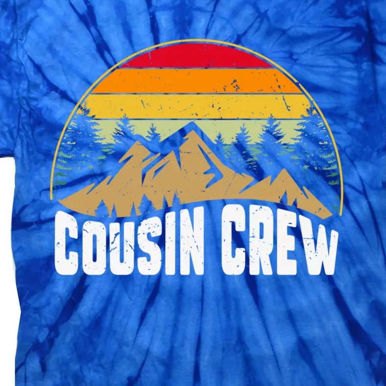 Cousin Camping Crew Road Trip Outdoor Adventure Camping Gift Tie-Dye T-Shirt