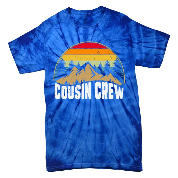 Cousin Camping Crew Road Trip Outdoor Adventure Camping Gift Tie-Dye T-Shirt