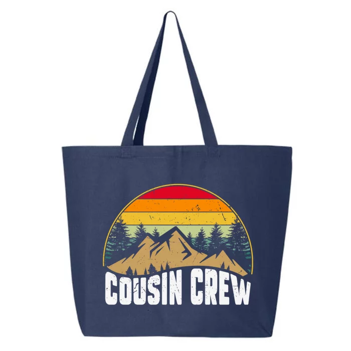 Cousin Camping Crew Road Trip Outdoor Adventure Camping Gift 25L Jumbo Tote