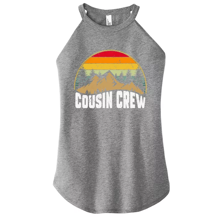 Cousin Camping Crew Road Trip Outdoor Adventure Camping Gift Women’s Perfect Tri Rocker Tank