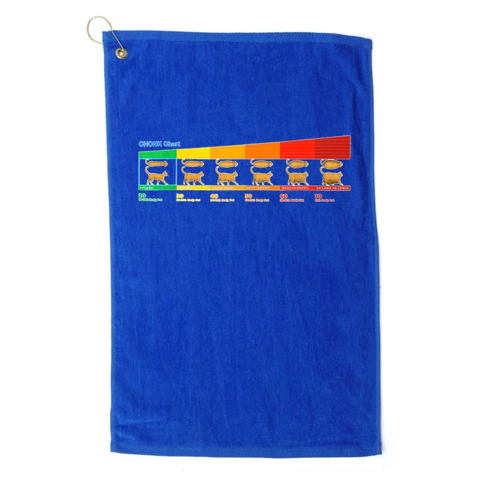 Chonk Chart Cat Platinum Collection Golf Towel