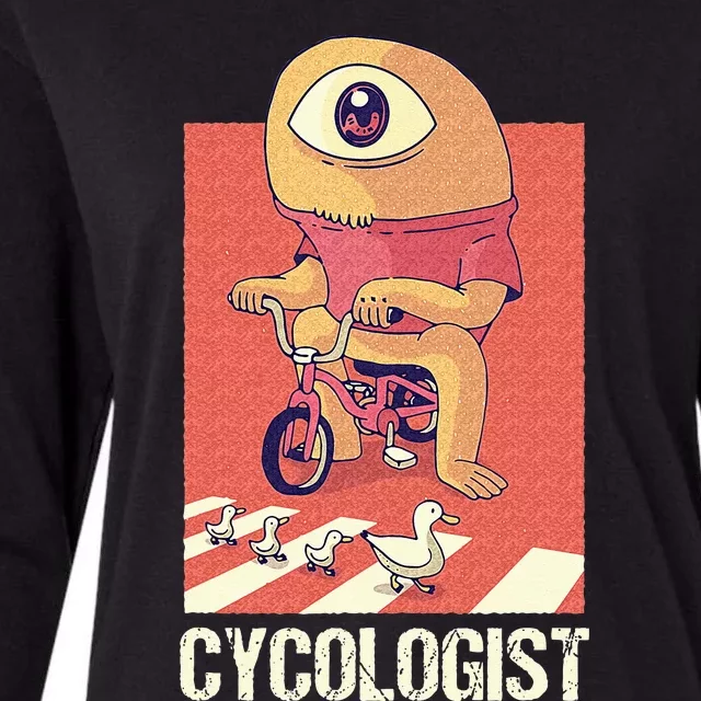 Cycologist Cyclist Cycling Bike Biking Biker Bicycle Womens Cotton Relaxed Long Sleeve T-Shirt