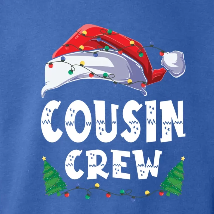 Christmas Cousin Crew Santa Hat Light Family Matching Xmas Gift Toddler Hoodie