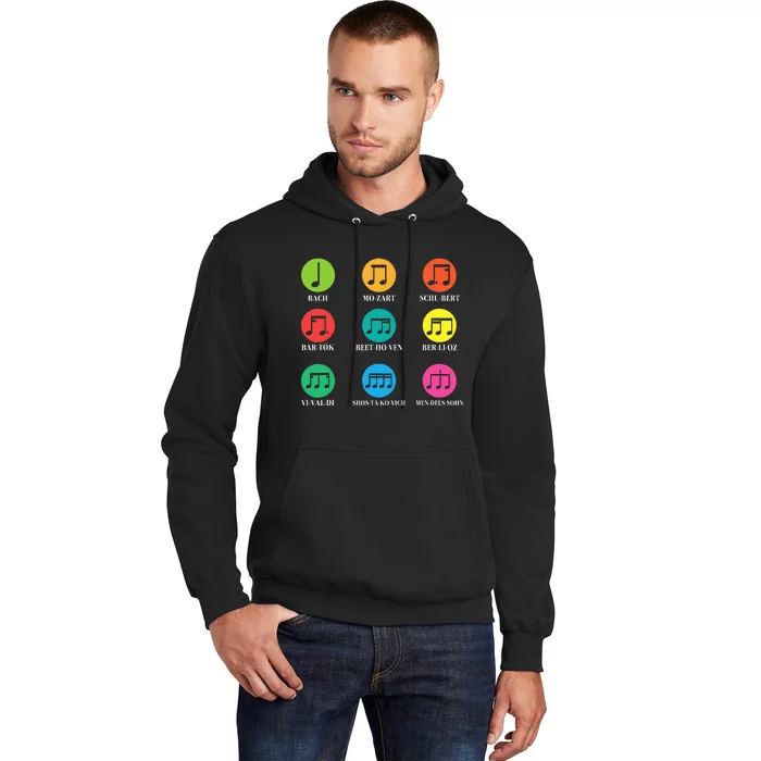 Classic Composers Classical Music Musical Notes Hoodie