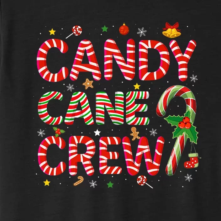 Candy Cane Crew Funny Christmas Candy Lover Xmas Pajamas ChromaSoft Performance T-Shirt