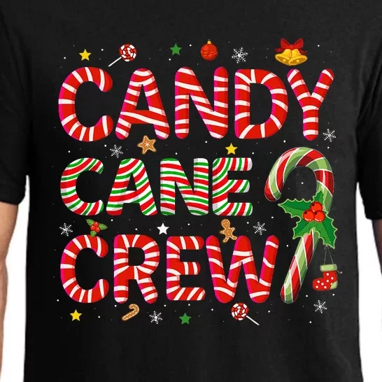 Candy Cane Crew Funny Christmas Candy Lover Xmas Pajamas Pajama Set