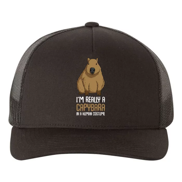 Capybara Costume Yupoong Adult 5-Panel Trucker Hat