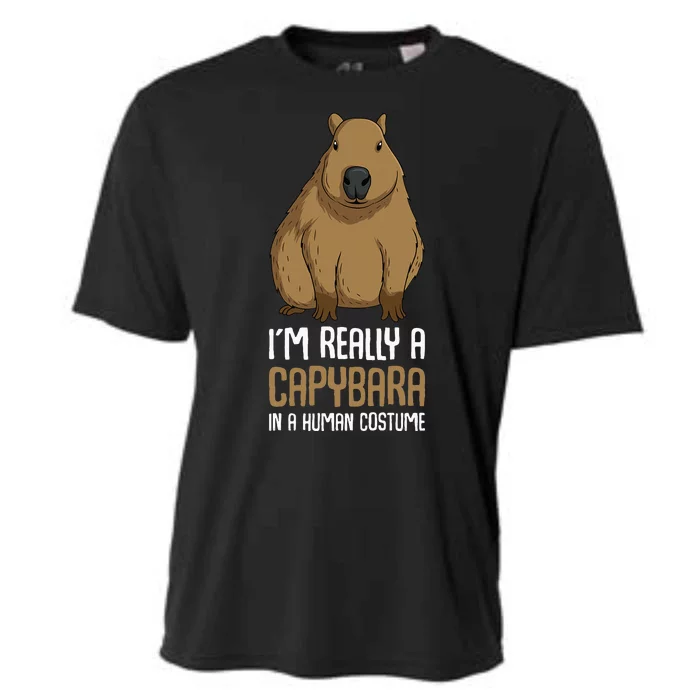 Capybara Costume Cooling Performance Crew T-Shirt