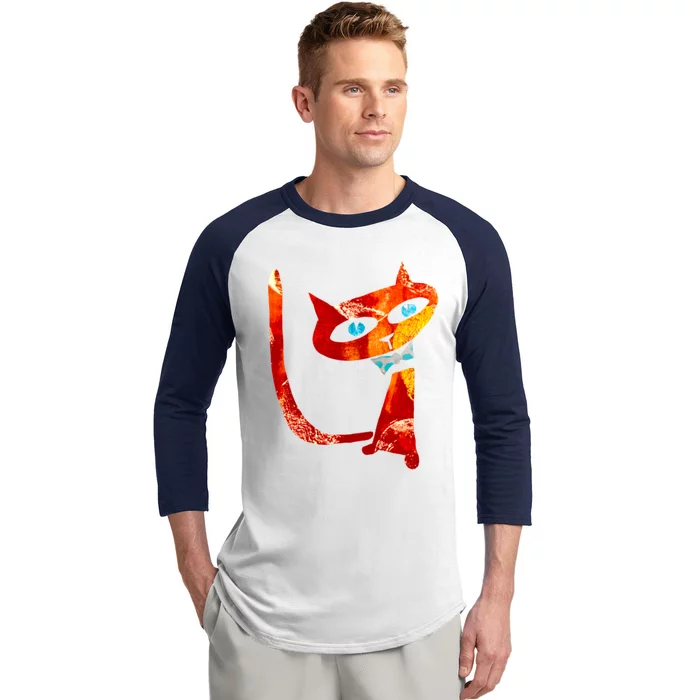 Cheeky Cat Baseball Sleeve Shirt