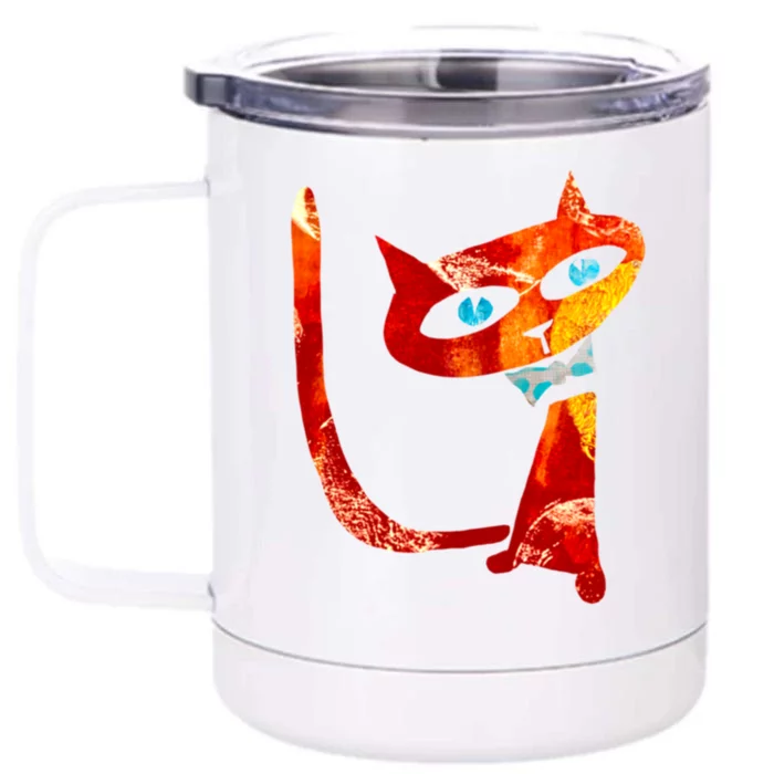 Cheeky Cat Front & Back 12oz Stainless Steel Tumbler Cup