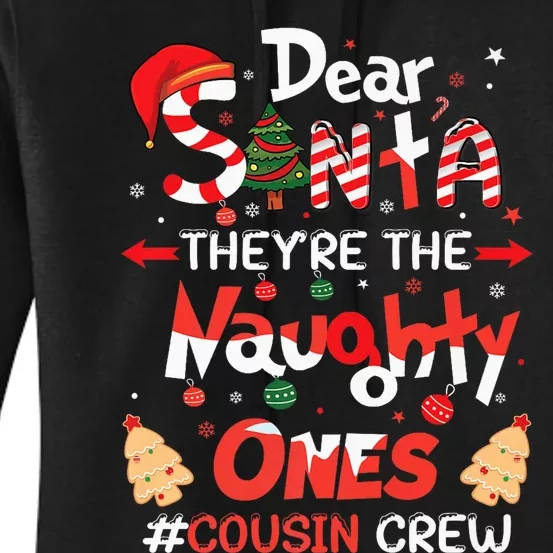 Christmas Cousin Crew Funny Family Matching Women's Pullover Hoodie