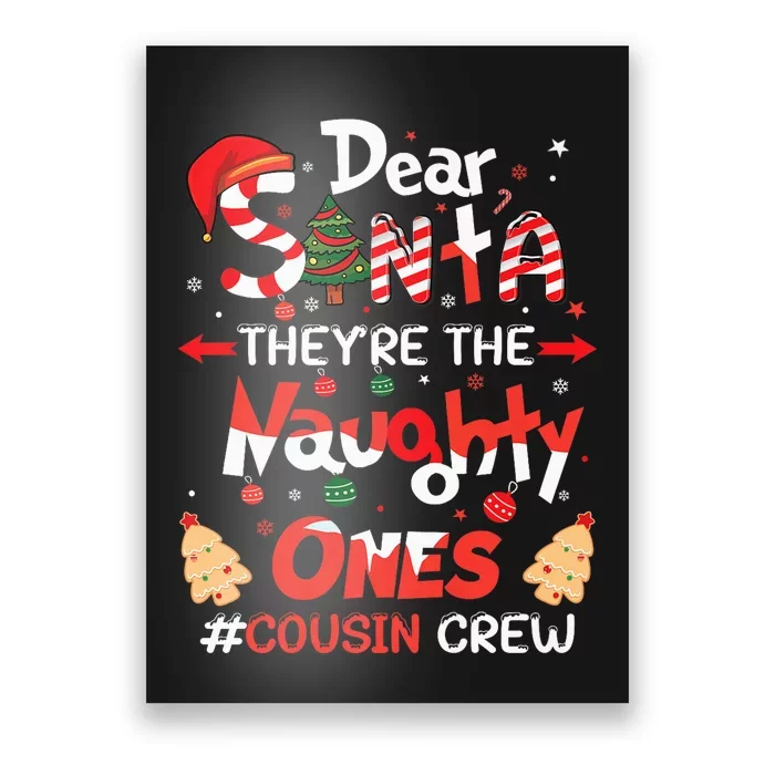 Christmas Cousin Crew Funny Family Matching Poster