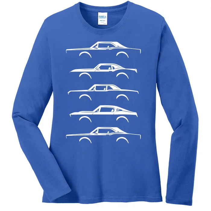 Classic Car Car Mechanic Vintage Car Gift Ladies Long Sleeve Shirt