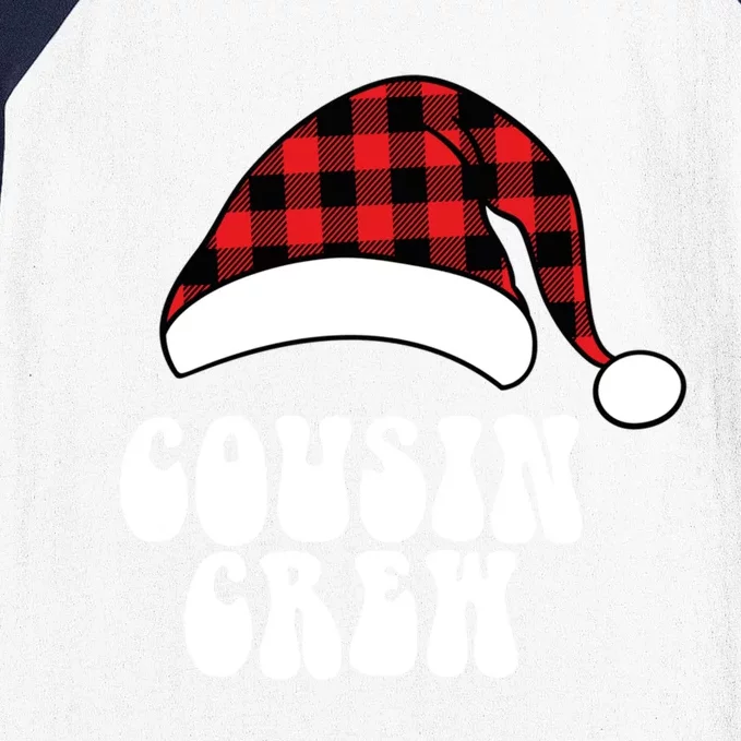 Christmas Cousin Crew Santa Red Plaid Funny Xmas Pajamas Cute Gift Baseball Sleeve Shirt