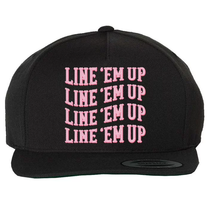 Cute Country Concert Outfits For Women Line Em Up Wool Snapback Cap