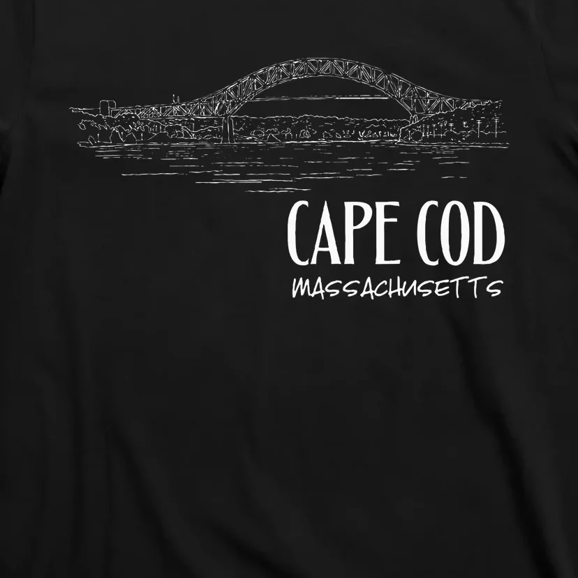 Cape Cod Canal Sagamore Bridge Illustration Art Souvenir T-Shirt