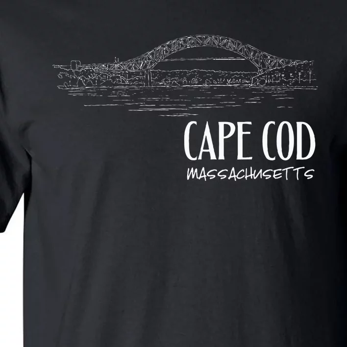 Cape Cod Canal Sagamore Bridge Illustration Art Souvenir Tall T-Shirt