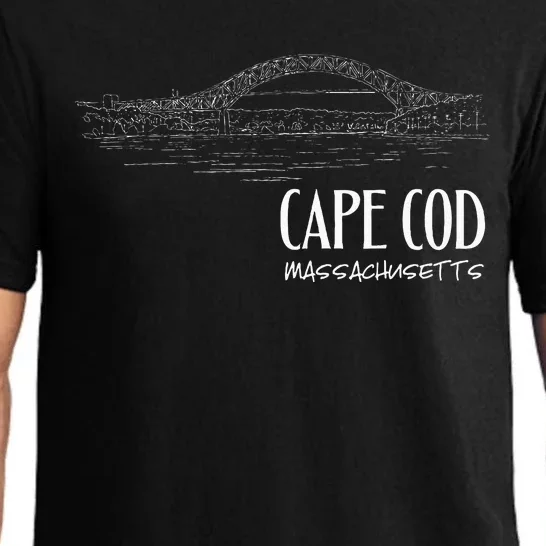 Cape Cod Canal Sagamore Bridge Illustration Art Souvenir Pajama Set