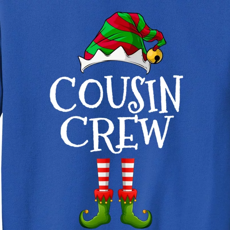 Christmas Cousin Crew With Elf Costume For Family Xmas Gift Tall Sweatshirt